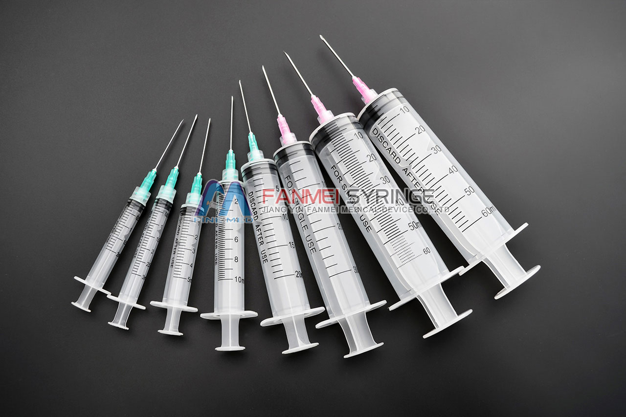 3-Part Disposable Syringe (Luer Lock, Transpant Plunger)