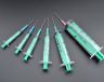 3-Part Disposable Syringe(Luer Slip,Green Plunger)
